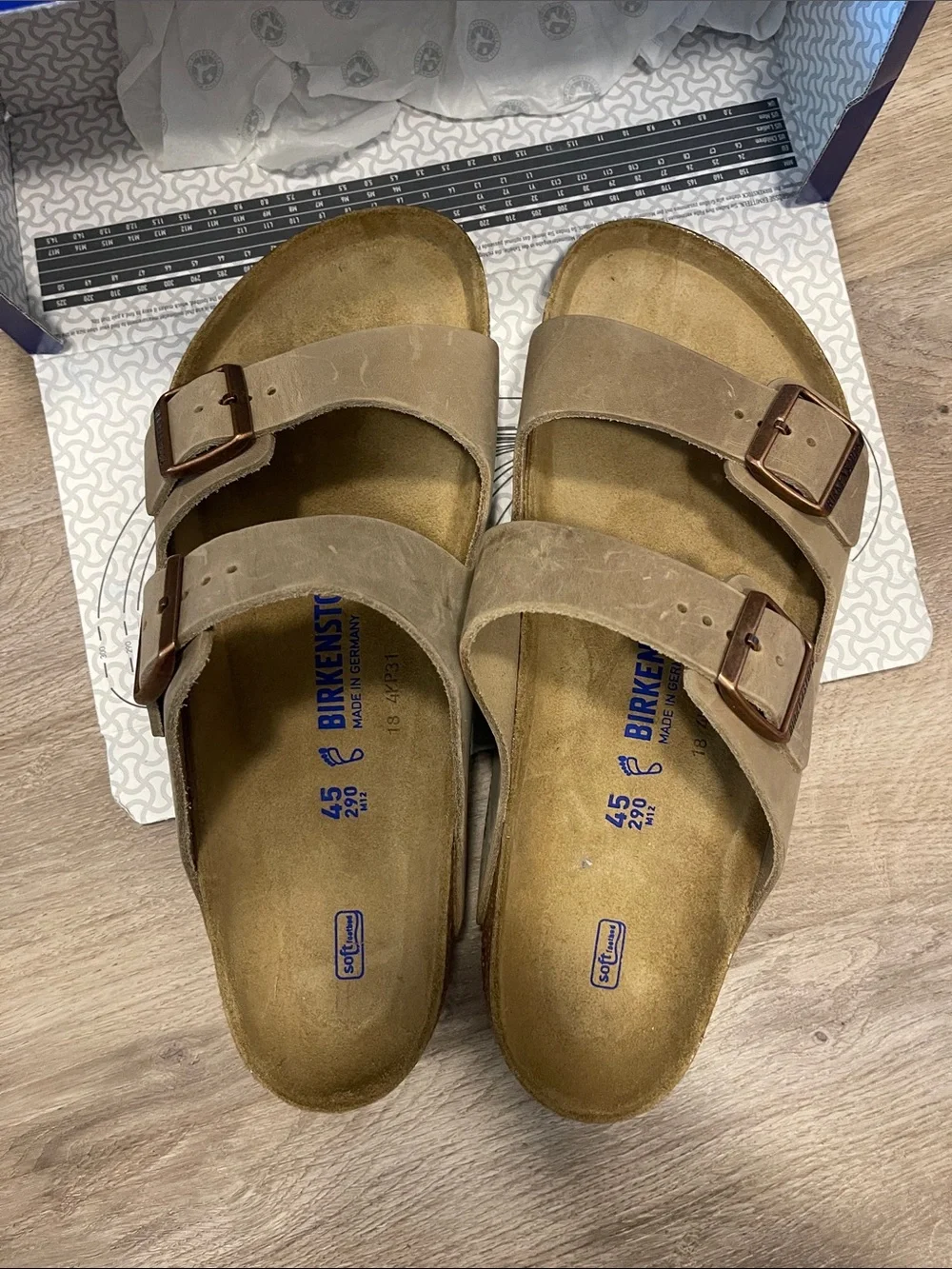 Birkenstock Arizona Softbed in Tobacco NEW IN BOX
